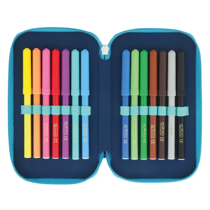 Herlitz TriCase Dip Dye 31 vnt. Mėlynas Turkis Poliesteris 190x115x70 mm
