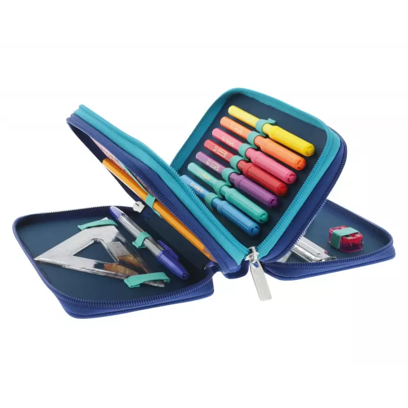 Herlitz TriCase Dip Dye 31 vnt. Mėlynas Turkis Poliesteris 190x115x70 mm
