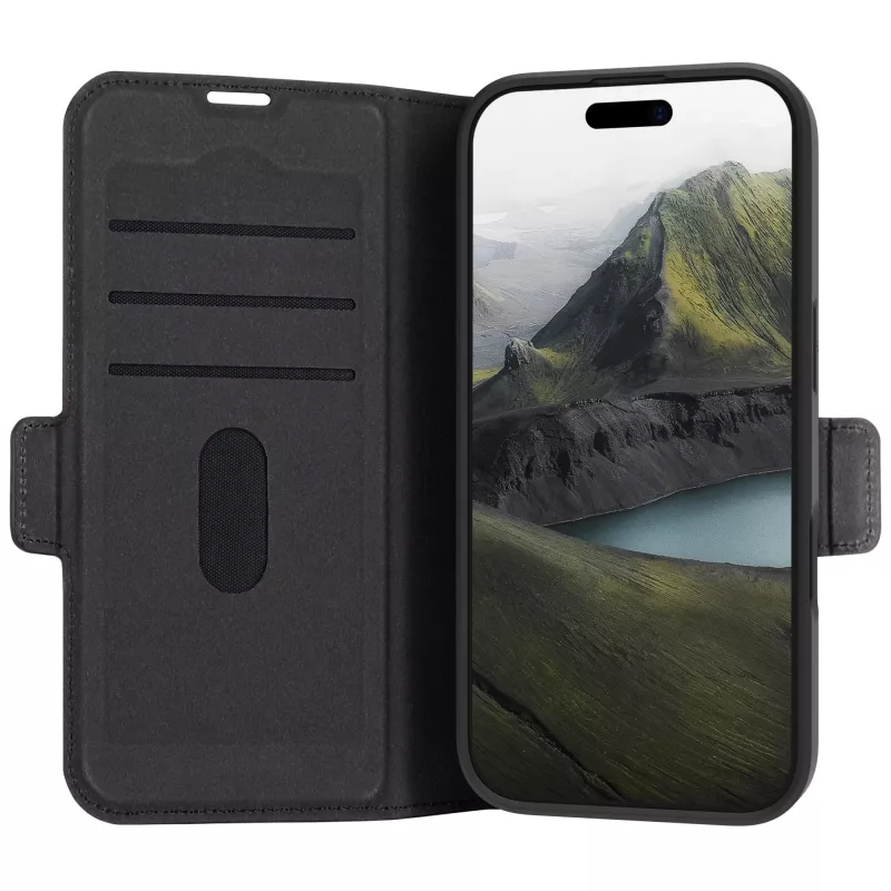 dbramante1928 Oslo Pro - iPhone 16 Pro - Juoda, Folio tipo dėklas, Apple, iPhone 16 Pro, 16 cm (6,3 colio), Juoda