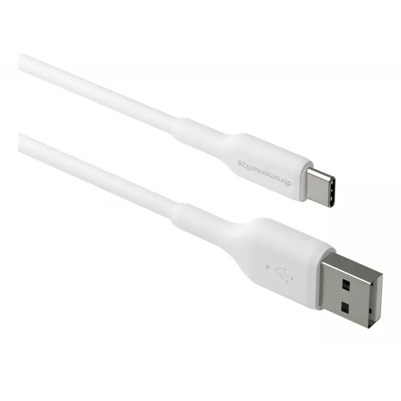 dbramante1928 re-charge - Kabelis 1m USB-A į USB-C - W, 1 m, USB A, USB C, USB 2.0, 0,48 Gbit/s, Balta