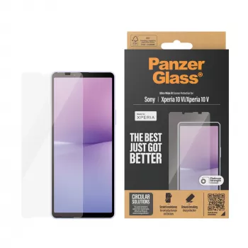 Ekrano apsauga PanzerGlass Sony Xperia 10 VI Ultra-Wide Fit, atspari įbrėžimams ir smūgiams