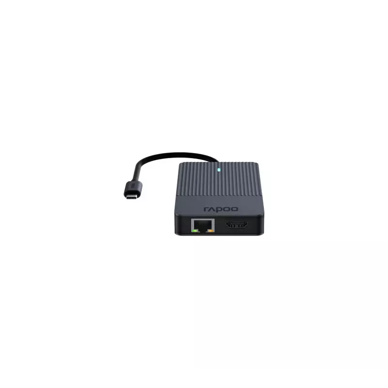 Rapoo UCM-2005 sąsajos kortelės / adapteris 3,5 mm DisplayPort HDMI RJ-45 USB 3.2 Gen 1 USB Type-C