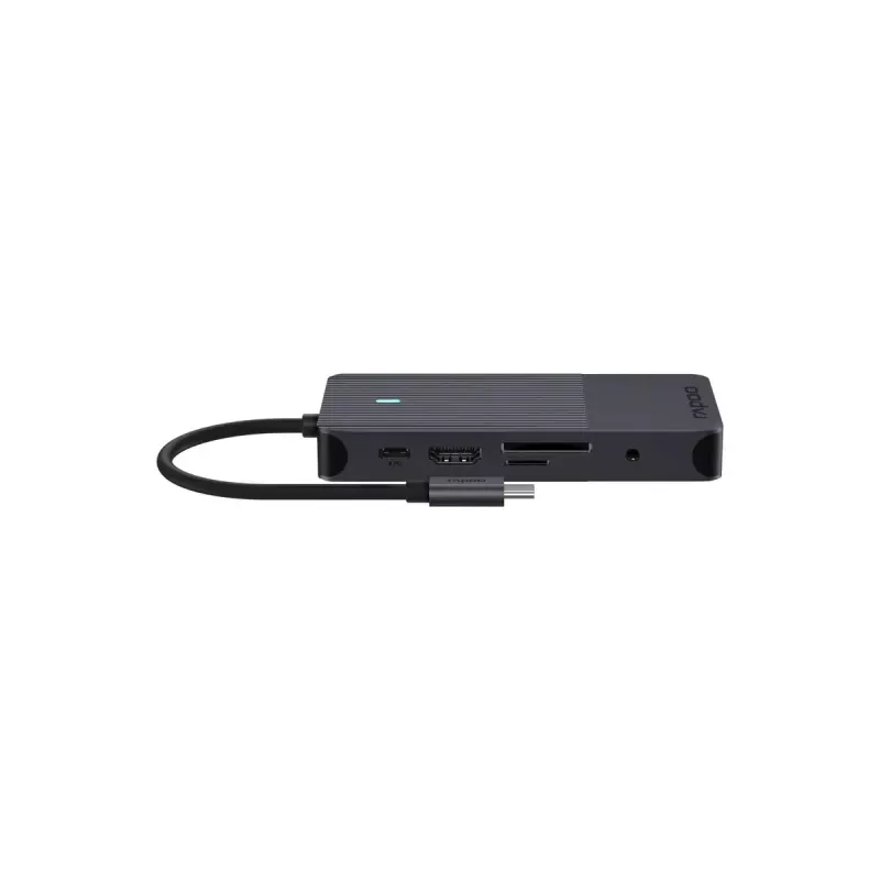 Rapoo UCM-2005 sąsajos kortelės / adapteris 3,5 mm DisplayPort HDMI RJ-45 USB 3.2 Gen 1 USB Type-C