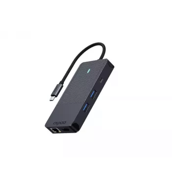 Rapoo UCM-2005 sąsajos kortelės / adapteris 3,5 mm DisplayPort HDMI RJ-45 USB 3.2 Gen 1 USB Type-C