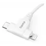 Hama 00201722 USB laidas USB 2.0 1,5 m USB C USB C/Lightning balta