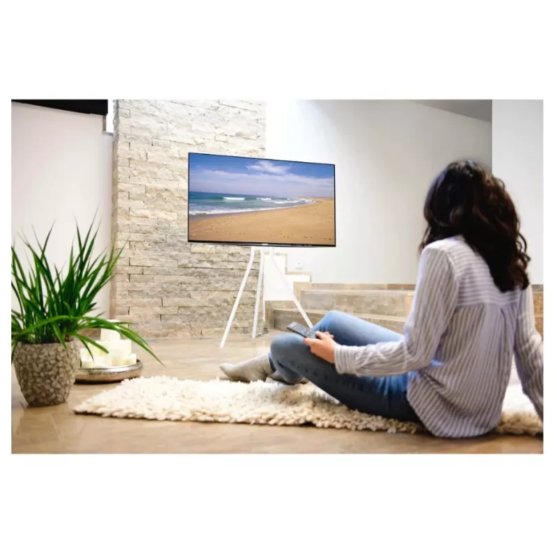 Hama 00220871 TV laikiklis/stovas 190,5 cm (75 col.) Baltas