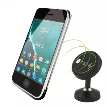 Techly I-SMART-UNI7 laikiklis Pasyvus laikiklis Mobilusis telefonas / išmanusis telefonas Juoda