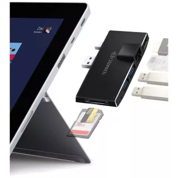 USB šakotuvas Terratec CONNECT Pro2 Laidinis USB 3.2 Gen 1 Juodas