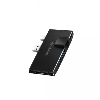 USB šakotuvas Terratec CONNECT Pro2 Laidinis USB 3.2 Gen 1 Juodas