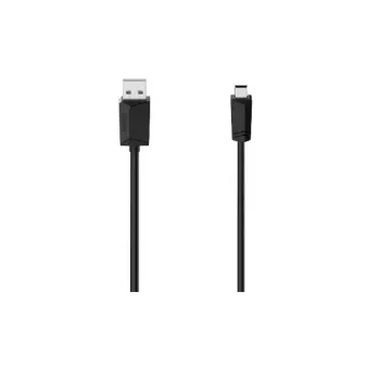 Hama 00074260 USB kabelis USB 2.0 1,5 m USB A Mini-USB B juodas