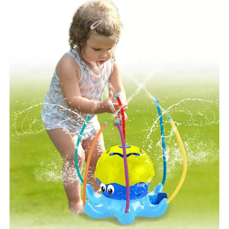 Water Play Sprinkler Jamara Mc Fizz Oktopus Round Blue Geltona 3+ Years