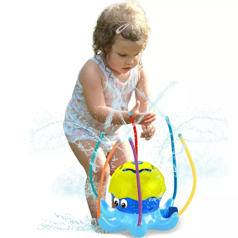 Water Play Sprinkler Jamara Mc Fizz Oktopus Round Blue Geltona 3+ Years