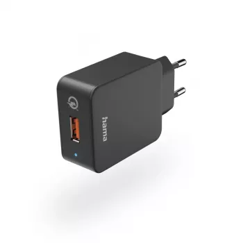 Hama Qualcomm® Quick Charge™ 3.0 išmanusis telefonas juodas kintamosios srovės greitasis įkrovimas patalpose