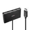 Lindy 4 prievadų DisplayPort 1.2 MST šakotuvas, DisplayPort, DisplayPort, 1920 x 1080 (HD 1080), 3840 x 2160, Juoda, Akrilnitrilo butadieno stirenas (ABS), CE, UKCA, FCC, RoHS ir REACH