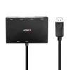 Lindy 4 prievadų DisplayPort 1.2 MST šakotuvas, DisplayPort, DisplayPort, 1920 x 1080 (HD 1080), 3840 x 2160, Juoda, Akrilnitrilo butadieno stirenas (ABS), CE, UKCA, FCC, RoHS ir REACH