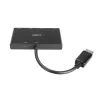 Lindy 4 prievadų DisplayPort 1.2 MST šakotuvas, DisplayPort, DisplayPort, 1920 x 1080 (HD 1080), 3840 x 2160, Juoda, Akrilnitrilo butadieno stirenas (ABS), CE, UKCA, FCC, RoHS ir REACH