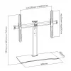Equip 32 inch-55 inch TV stalo stovas, 81,3 cm (32 inch), 139,7 cm (55 inch), 40 kg, 600 x 400 mm, Stiklas, Metalas, Juoda