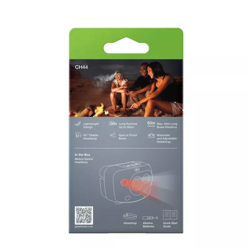 Ant galvos tvirtinamas žibintuvėlis GP Lighting Discovery Teal LED 300 lm IPX4