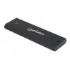 Manhattan M.2 NVMe SSD korpusas, USB-C patelė jungtis, 10 Gbps (USB 3.2 Gen2, dar žinomas kaip USB 3.1), palaiko UASP, SuperSpeed+ USB, aliuminis, juodas, trejų metų garantija