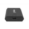 Manhattan M.2 NVMe SSD korpusas, USB-C patelė jungtis, 10 Gbps (USB 3.2 Gen2, dar žinomas kaip USB 3.1), palaiko UASP, SuperSpeed+ USB, aliuminis, juodas, trejų metų garantija