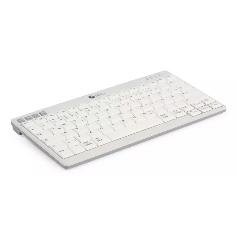 BakkerElkhuizen UltraBoard 950 V2 Wireless UK Qwerty, Tenkeyless (80–87 %), laidinė ir belaidė, USB + Bluetooth, žirklinis klavišų mechanizmas, QWERTY, tamsiai pilka, šviesiai pilka