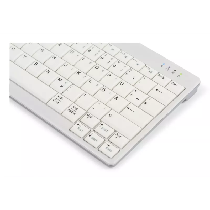 BakkerElkhuizen UltraBoard 950 V2 Wireless UK Qwerty, Tenkeyless (80–87 %), laidinė ir belaidė, USB + Bluetooth, žirklinis klavišų mechanizmas, QWERTY, tamsiai pilka, šviesiai pilka