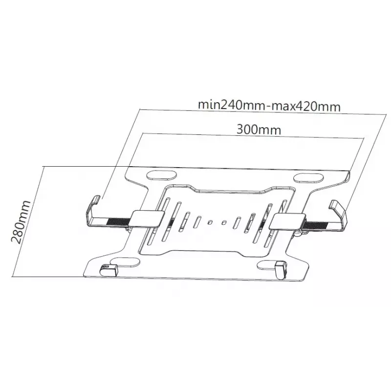 Nešiojamojo kompiuterio stovas Equip Laptop Holder 10–15,6 col.