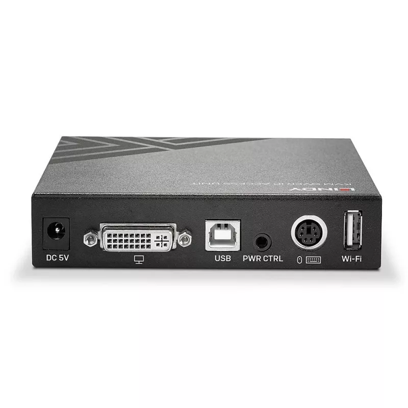 Lindy KVM over IP Access DVI-I, USB ir PS/2, laidinis, 1920 x 1200 pikselių, metalinis, CE, UKCA, FCC, CP65, DVI-I, 5 V