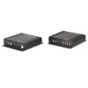 Lindy 140m Cat.6 DVI-D, USB, garso ir RS-232 KVM ilgintuvas, siųstuvas ir imtuvas, laidinis, 140 m, Cat6, 60 Hz, juodas