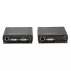 Lindy 140m Cat.6 DVI-D, USB, garso ir RS-232 KVM ilgintuvas, siųstuvas ir imtuvas, laidinis, 140 m, Cat6, 60 Hz, juodas