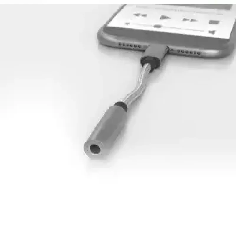 Mobiliojo telefono laidas Terratec 284535 Sidabrinis USB C 3.5mm