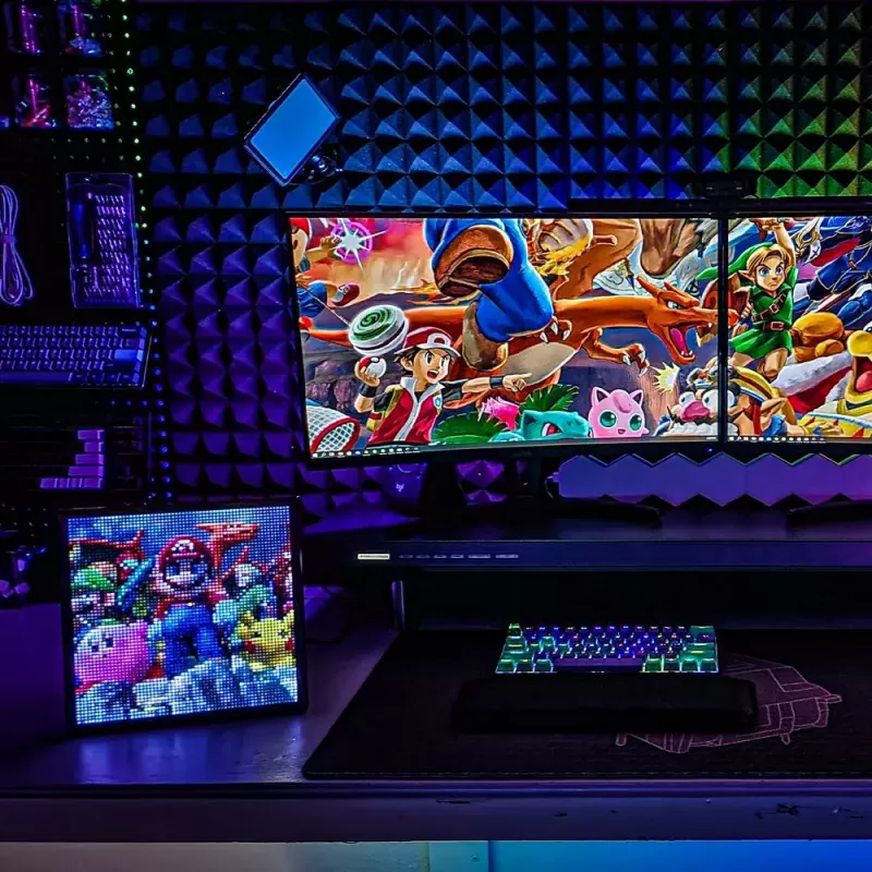 Skaitmeninis nuotraukų rėmelis Divoom Pixoo64 Juodas Wi-Fi 64x64 RGB LED