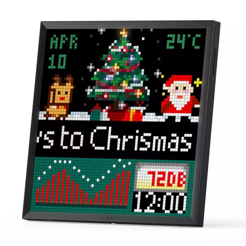 Skaitmeninis nuotraukų rėmelis Divoom Pixoo64 Juodas Wi-Fi 64x64 RGB LED