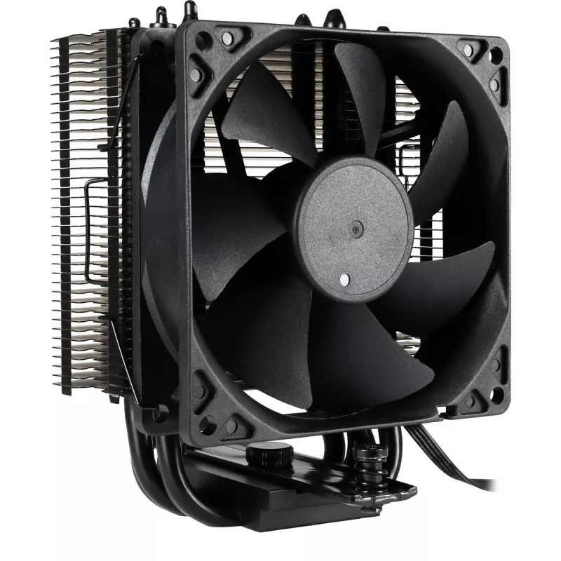 Oro aušintuvas INTER-TECH 4P90 Pro Bulk, 92 mm ventiliatorius, hidraulinis guolis, 12 V, palaiko AM5/AM4/AMD ir kelis Intel lizdus, juodas