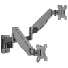 Manhattan Dual Wall Mount televizoriams ir monitoriams (viso judesio dujinė spyruoklė), Ekranams nuo 17 iki 32 colių, VESA suderinamumas: 75x75 mm ir 100x100 mm – patikrinkite keturių tvirtinimo angų matmenis ekrano gale, kad įsitikintumėte, jog tinka, Maks. 8 kg kiekvienam, Juoda, Laikiklis