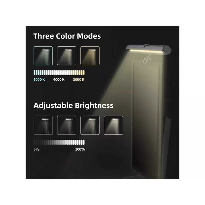 Equip monitoriaus USB LED lempa su jutikliniu valdymu