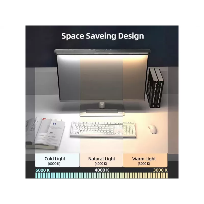 Equip monitoriaus USB LED lempa su jutikliniu valdymu