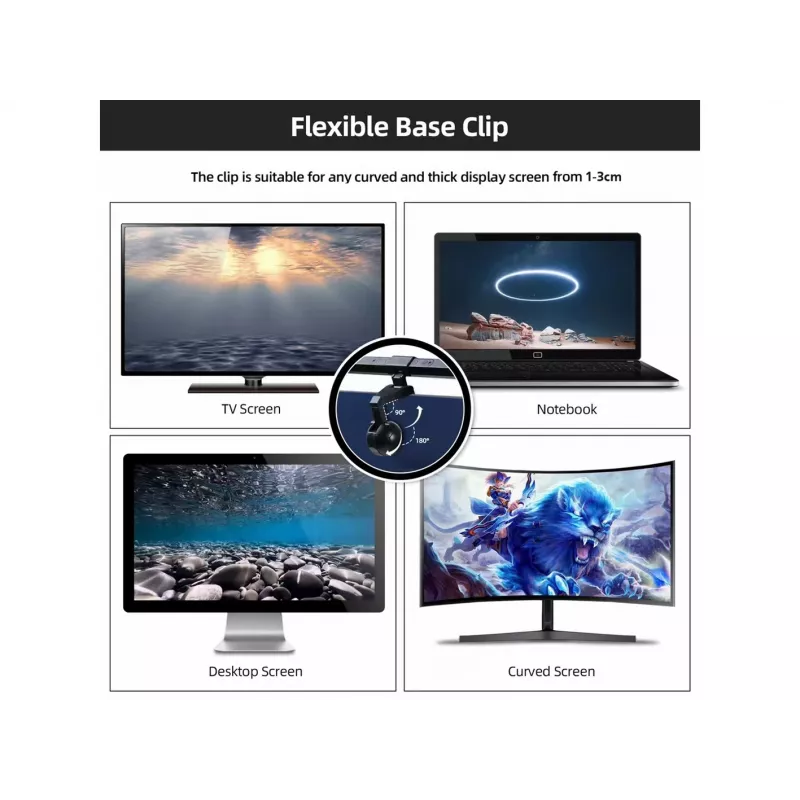 Equip monitoriaus USB LED lempa su jutikliniu valdymu
