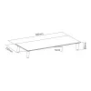 Stiklinis stalinis monitoriaus stovas Equip 650882