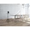 Manhattan trikojis stovas, montuojamas ant grindų, skirtas televizoriui / monitoriui / projektoriui / nešiojamam kompiuteriui, Ekranams: nuo 13 colių iki 32 colių, VESA suderinamumas: 75x75 ir 100x100 mm – patikrinkite keturių tvirtinimo angų matmenis ekrano gale, kad užtikrintumėte tinkamumą, Maks. 15 kg, Reguliuojamas aukštis, Juodas, Laikiklis