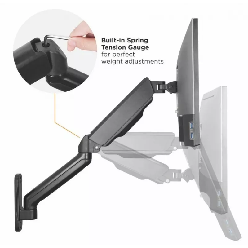 Equip 17 colių – 32 colių dviejų monitorių sieninis laikiklis
