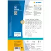 Lipnios spausdintuvo etiketės HERMA 10730 Baltos 9,91x3,38 cm 1280 etiketės