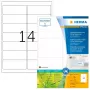 Lipnios spausdintuvo etiketės HERMA 10731 Baltos 9,91x3,81 cm