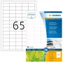 Lipnios spausdintuvo etiketės HERMA 10725 Baltos 3,81x2,12 cm 5200 etikečių