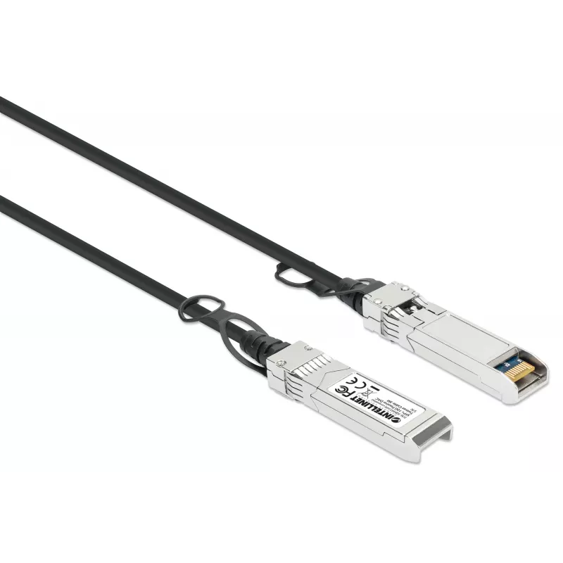 Intellinet 3 m 10G SFP+ pasyvus tiesioginio prijungimo varinis „Twinax“ kabelis 30AWG, suderinamas su HP J9283B / JD097C