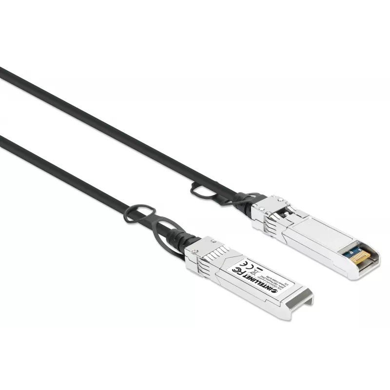 Intellinet 0.5 m 10G SFP+ pasyvus tiesioginio prijungimo varinis Twinax kabelis 30AWG, suderinamas su HP 487649-B21