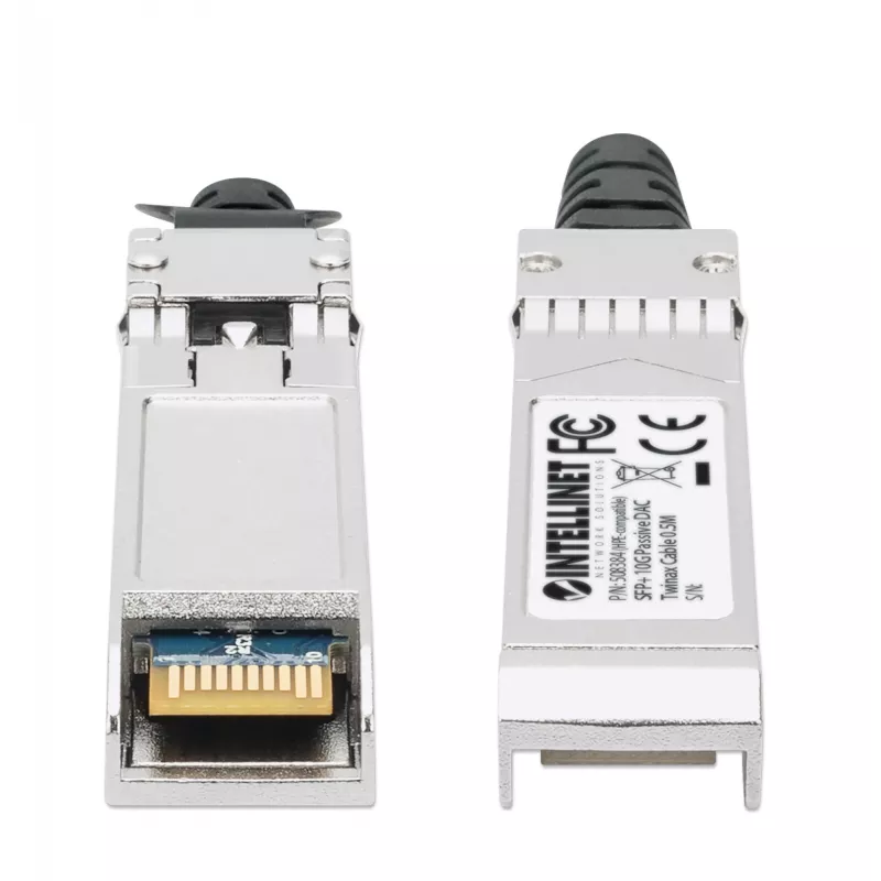 Intellinet 0.5 m 10G SFP+ pasyvus tiesioginio prijungimo varinis Twinax kabelis 30AWG, suderinamas su HP 487649-B21