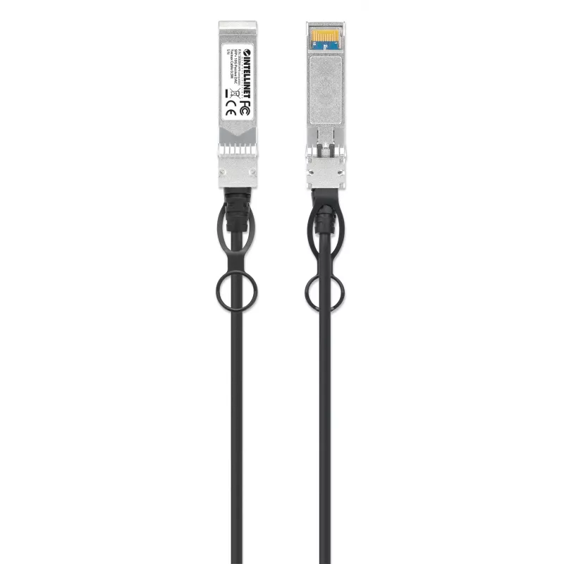 Intellinet 0.5 m 10G SFP+ pasyvus tiesioginio prijungimo varinis Twinax kabelis 30AWG, suderinamas su HP 487649-B21
