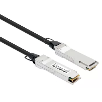 Intellinet 1 m 40G QSFP+ pasyvus tiesioginio prijungimo varinis Twinax kabelis 30AWG MSA QSFP-H40G-CU1M suderinamas
