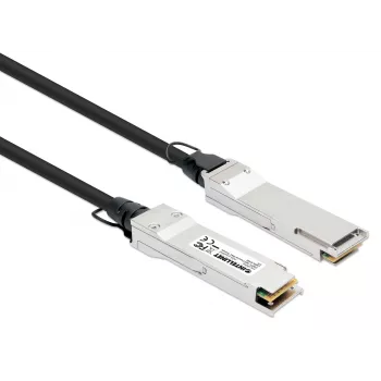 “Intellinet” 0,5 m 40G QSFP+ pasyvus tiesioginio prijungimo varinis “Twinax” kabelis 30AWG MSA QSFP-H40G-CU50CM suderinamas